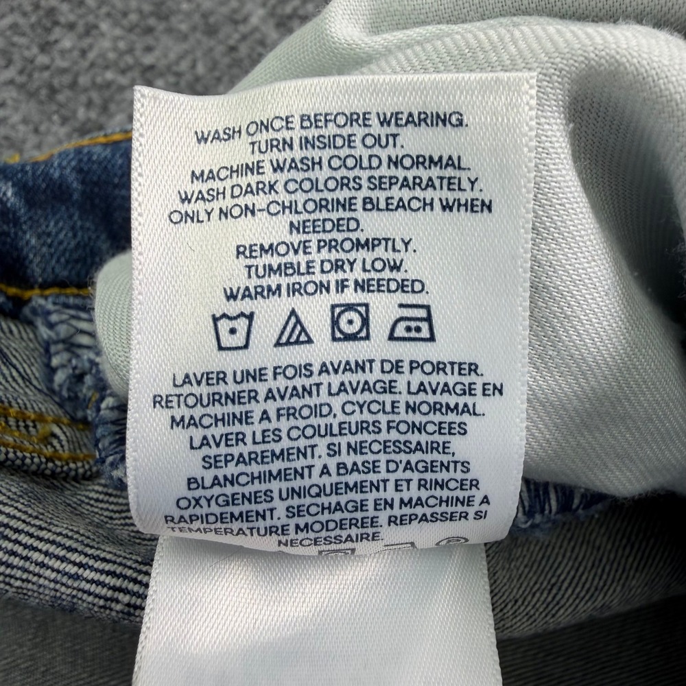 Lands End Jeans Mens 32 (Fits 34x26) Blue Square Rigger Athletic Fit Stretch - Picture 6 of 16